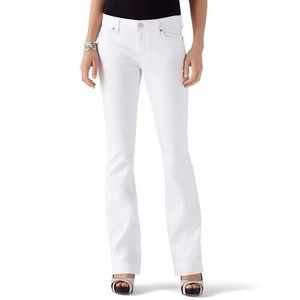 White House Black Market Bootcut White Jeans